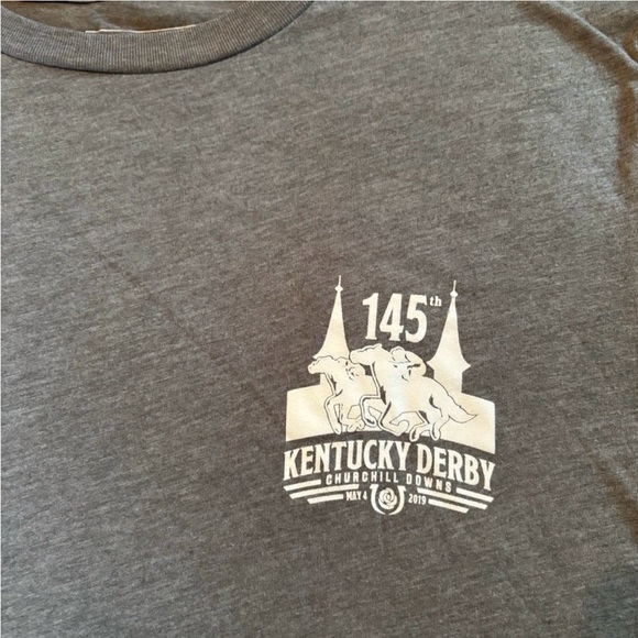 Vineyard Vines 145th Kentucky Derby Men's Grey Short Sleeve Tee Size XS - Picture 6 of 7
